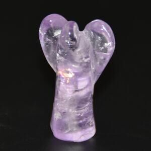 Amethyst Crystal Angel Carving Purple Figurine Statuette